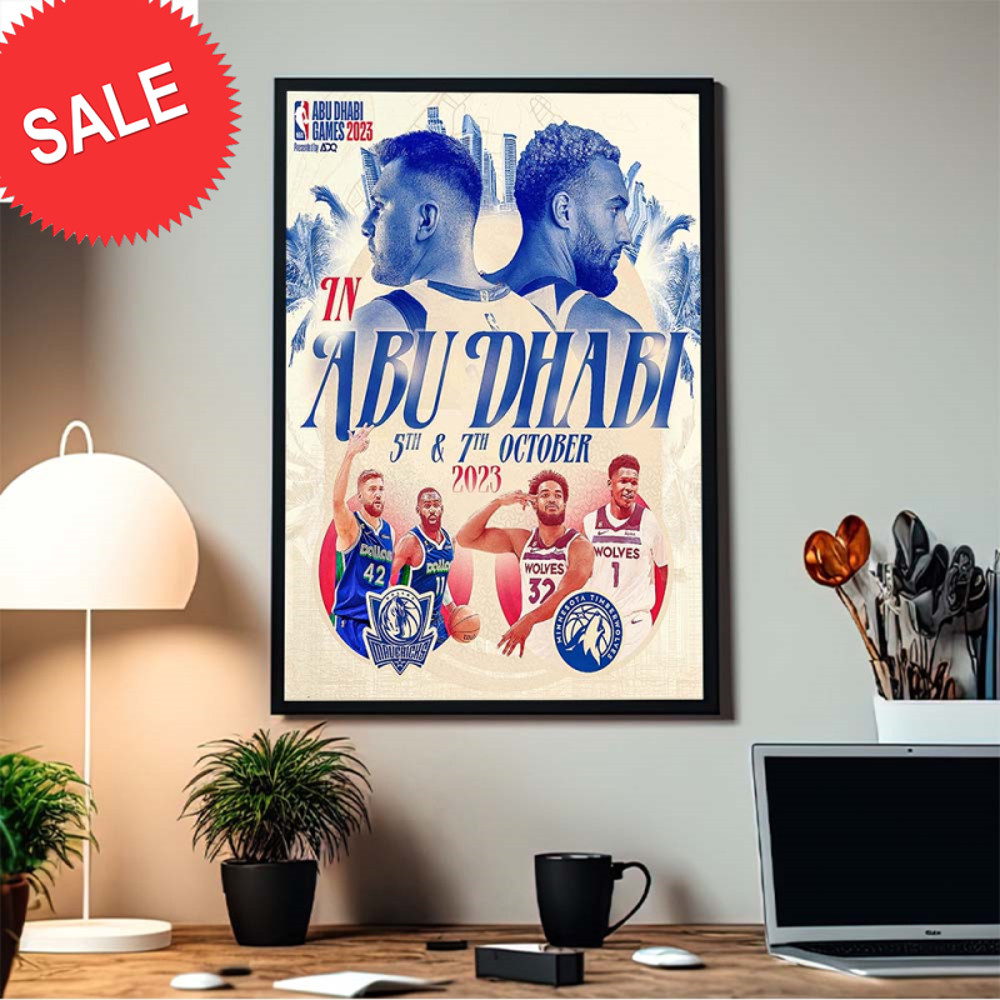 Dallas Mavericks Vs Minnesota Timberwolves NBA In Abu Dhabi 5 And 7 October Home Decor Poster Canvas.jpg