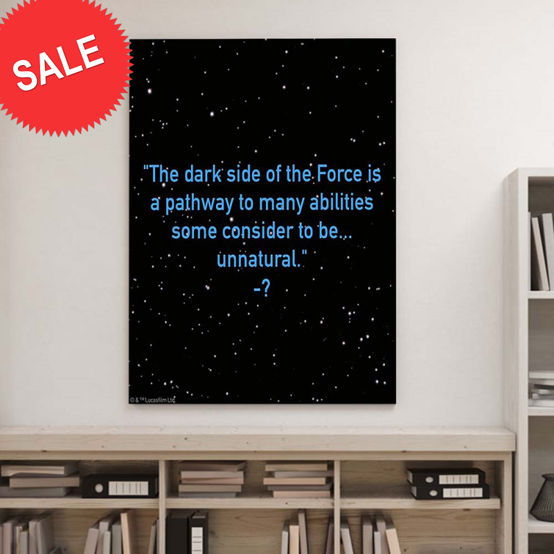 Star Wars The Dark Side Of The Force Quote Star Wars Celebration Gift For Fans Room Decor Poster Canvas.jpg