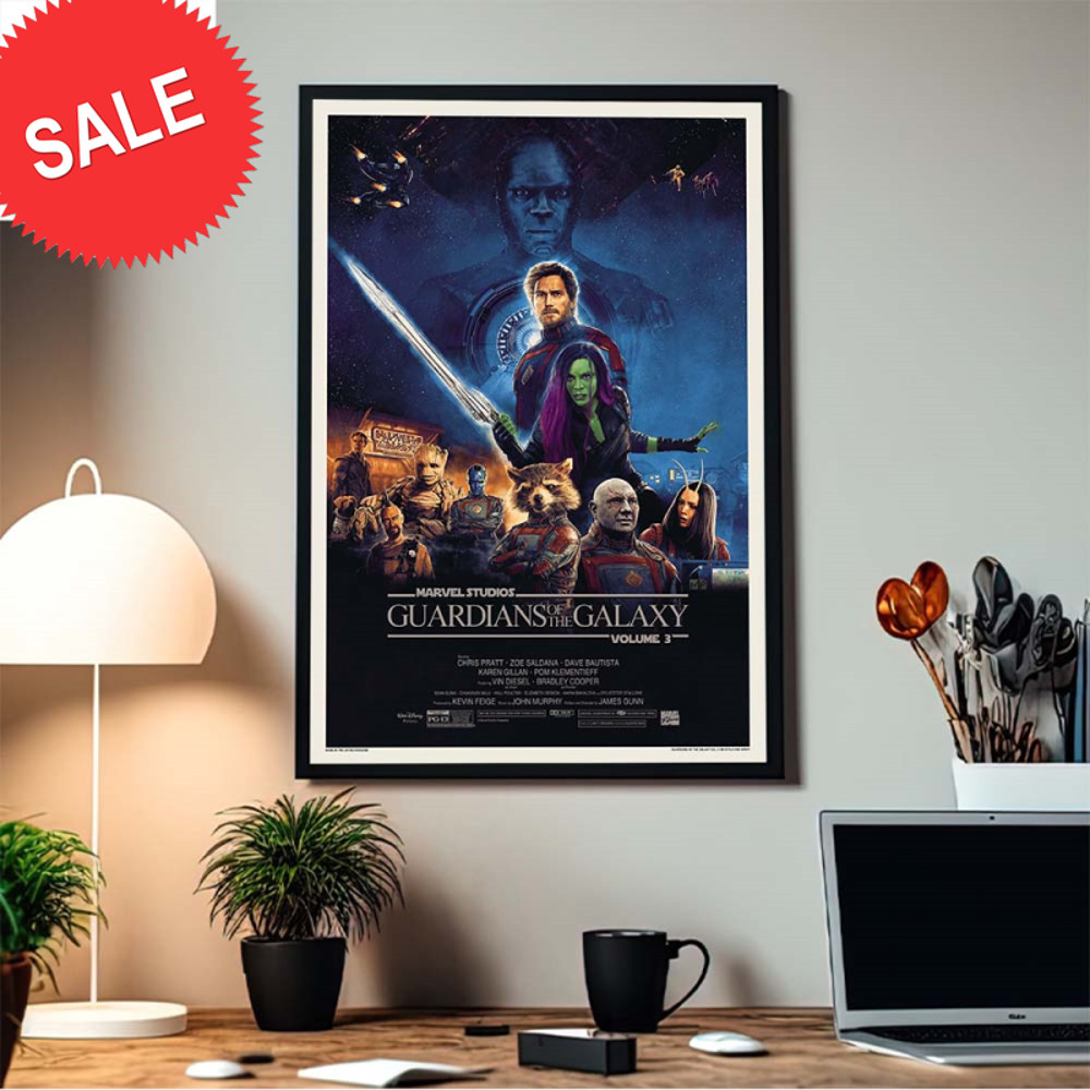 Guardians Of The Galaxy Vol 3 By James Gunn In Star Wars Return Of The Jedi Style Home Decor Poster Canvas.jpg