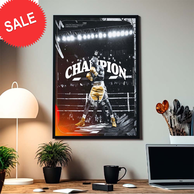 Craw Ford Defeats Spence TO Become The Undisputed Weiterweight Champion Of The World Home Decor Poster Canvas.jpg
