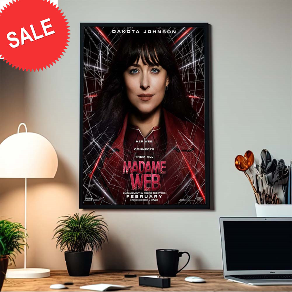 Marvel Madame Web By Dakota Johnson Exclusively In Movie Theaters February Character Home Decor Poster Canvas.jpg