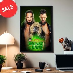 wwe money in the bank cody rhodes vs dom mysterio home decor poster canvas