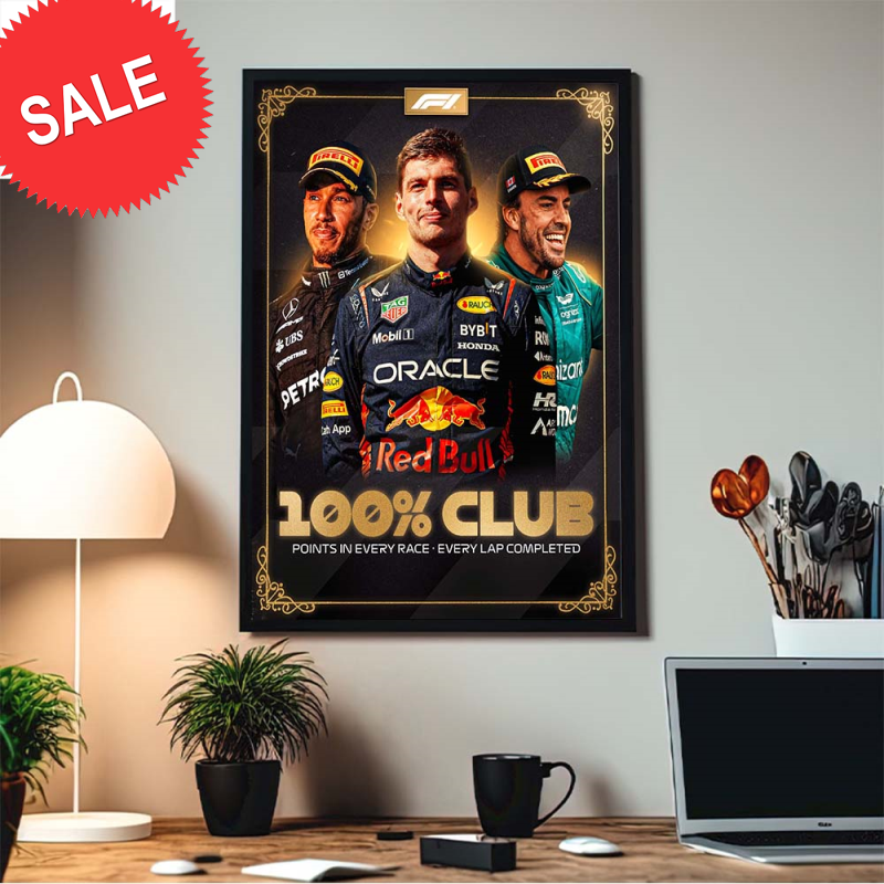Formula 1 Max Verstappen Lewis Hamilton And Fernando Alonso 100 Club Points In Every Race Every La Completed Poster Canvas.jpg