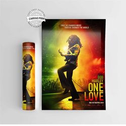 bob marley one love movie poster / wall art / room decor / high quality movie cover print / living room decor / a4 / a3