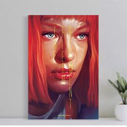 the fifth element movie poster, wall art film print, art poster for gift, halloween decor poster, halloween gift for men