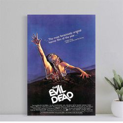 the evil dead film classic movie poster, wall art film print, art poster for gift, home decor poster, (no frame)