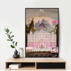 the grand budapest hotel 2014 movie poster art room wall decor canvas poster gift