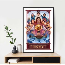 everything everywhere all at once movie poster art movie wall room decor canvas michelle yeoh poster