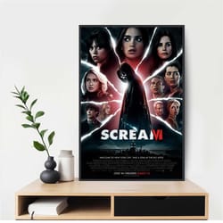 scream 6 horror movie poster art movie wall room decor canvas poster