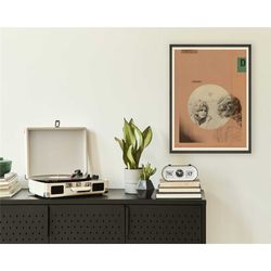 dolly parton inspired art print poster - 18 x 24 lithograph, mid-century modern, swiss, collage, vintage, western, count