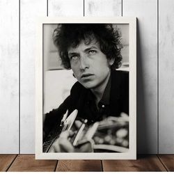 bob dylan vintage poster - music fan collectibles - vintage music poster - home decor - wall art