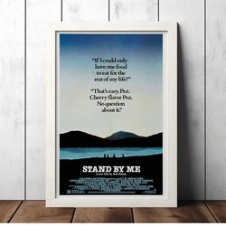 stand by me (1986) classic movie poster - film fan collectibles - vintage movie poster - home decor - wall art