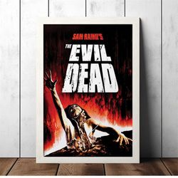 the evil dead (1981) classic movie poster - film fan collectibles - vintage movie poster - home decor - wall art - poste