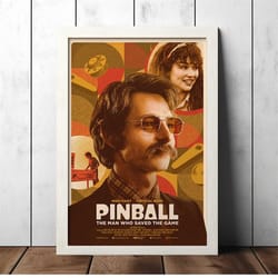 pinball: the man who saved the game classic movie poster - film fan collectibles - vintage movie poster - home decor - w