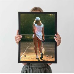 tennis girl bum athena classic poster, autumn home decor, a4 a3 a2 a1, wall decor, christmas gift