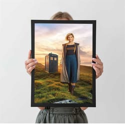 dr who - jodie whittaker poster, autumn home decor, a4 a3 a2 a1, wall decor, christmas gift