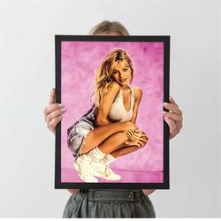pamela anderson vintage poster, autumn home decor, a4 a3 a2 a1, wall decor, christmas gift