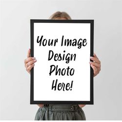 your photo image design to print large custom poster art personalised gift, a4 a3 a2 a1, wall decor, christmas gift