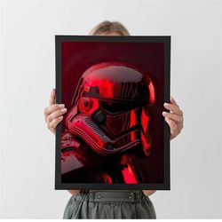 stormtrooper star wars mandalorian the child poster