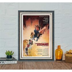 the goonies movie poster, classic movie canvas cloth poster