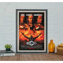 con air (1997) movie poster, con air classic vintage movie poster, classic movie canvas cloth poster