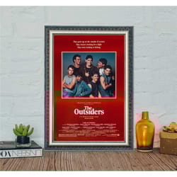 the outsiders movie poster, the outsiders classic movies vintage canvas cloth poster