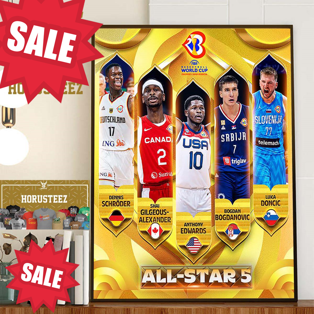 All-Star Five Of FIBA Basketball World Cup 2023 Home Decor Poster Canvas.jpg