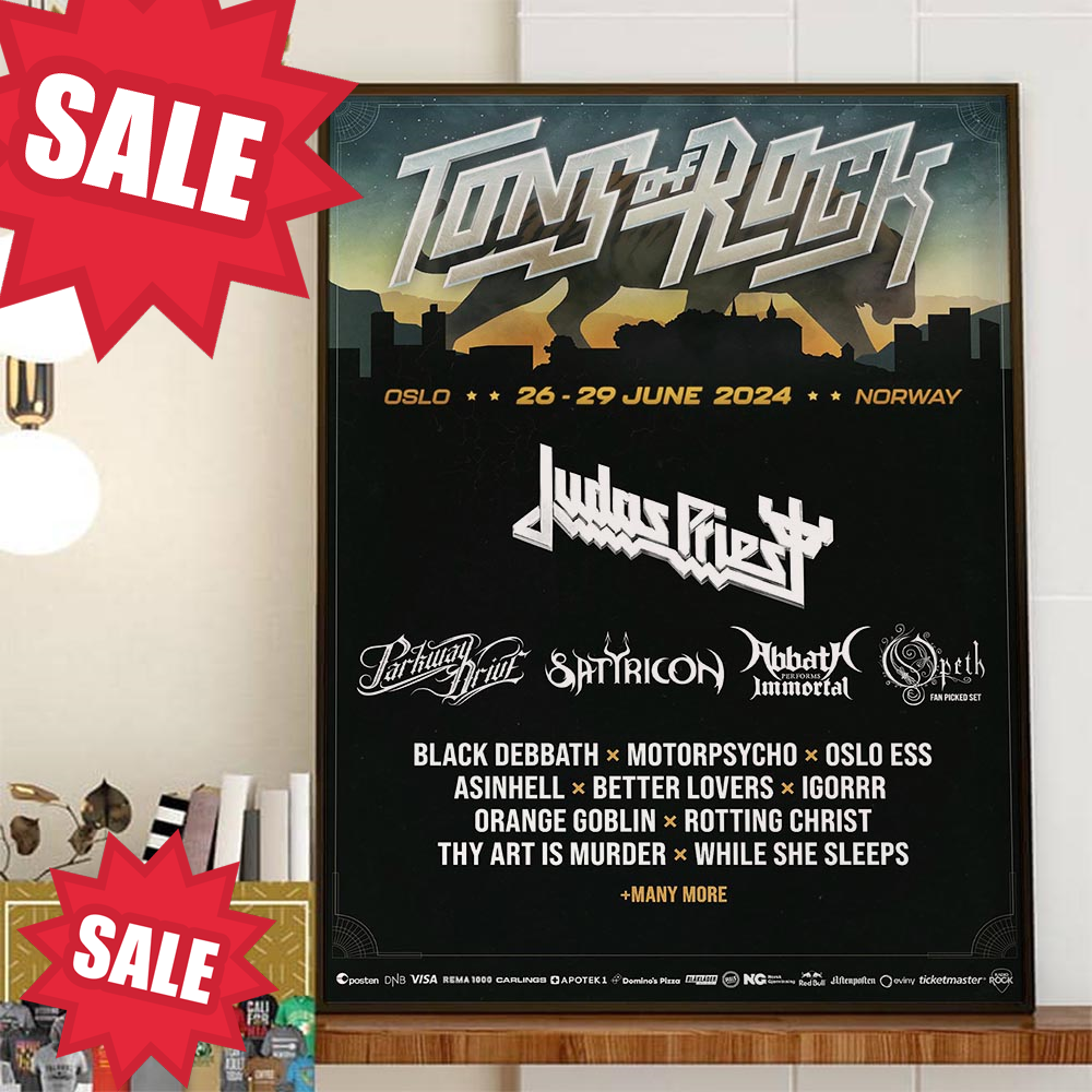 Judas Priest At Tons Of Rock Oslo Norway 26-29 June 2024 Home Decor Poster Canvas.jpg
