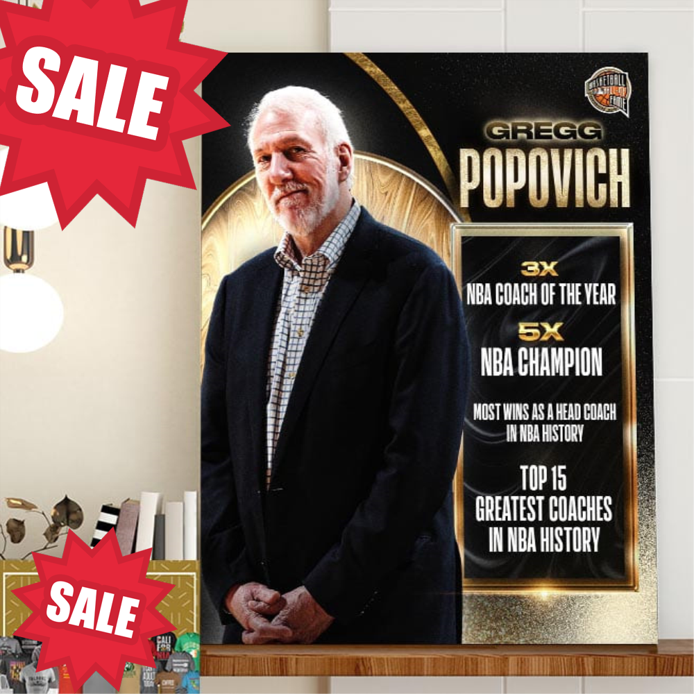 Gregg Popovich Resume Basketball Hall Of Fame Class Of 2023 Home Decor Poster Canvas.jpg