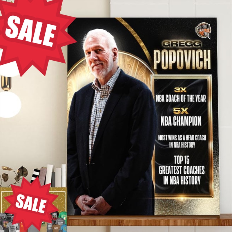 Gregg Popovich Resume Basketball Hall Of Fame Class Of 2023 Home Decor Poster Canvas.jpg