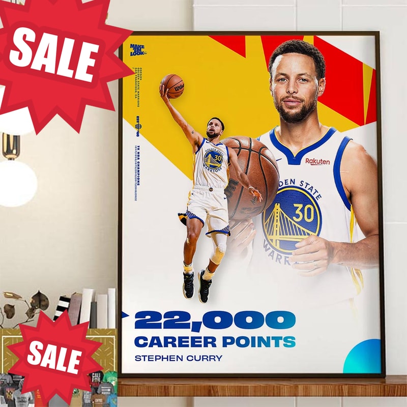 Congratulations To Stephen Curry Reached 22000 Career Points Home Decor Poster Canvas.jpg
