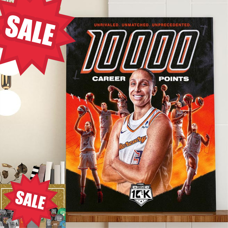 Diana Taurasi Becomes The First WNBA Player To Reach 10000 Points Home Decor Poster Canvas.jpg