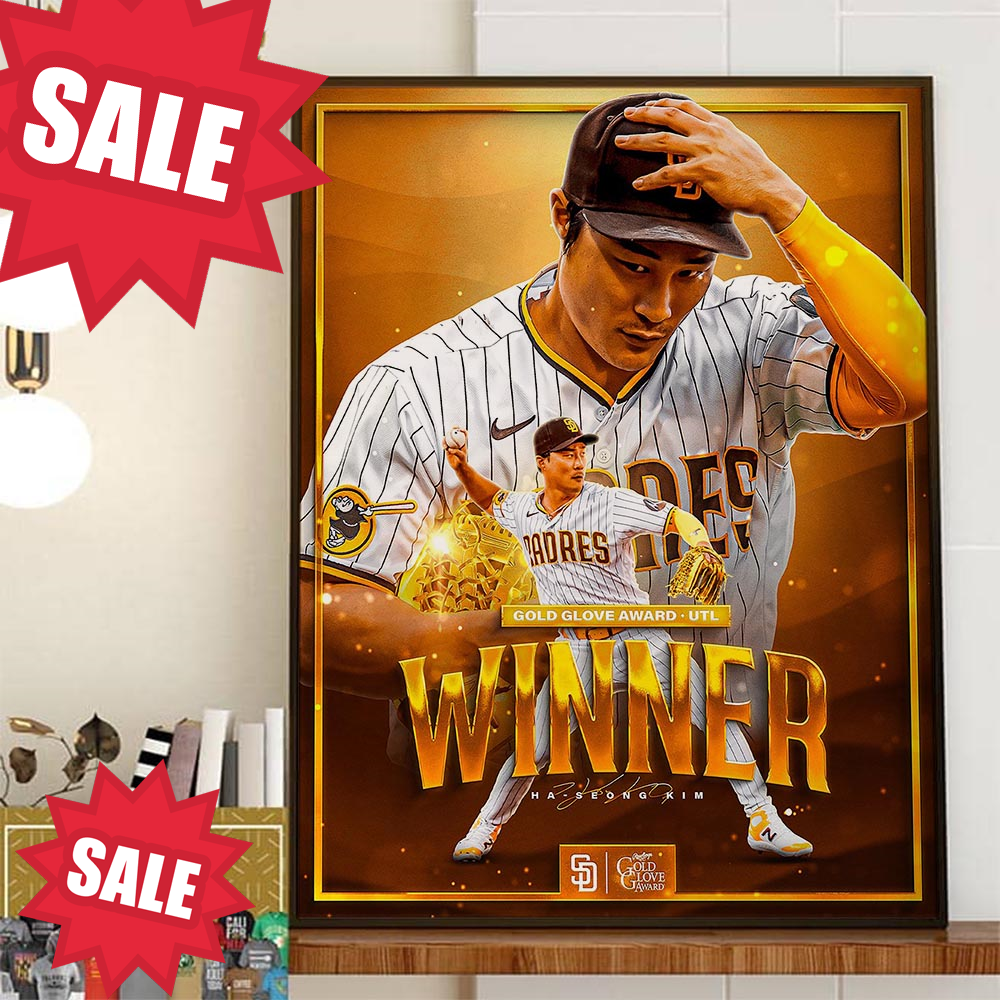 Congratulations To Ha-Seong Kim On Winning The First Gold Glove Award Home Decor Poster Canvas.jpg
