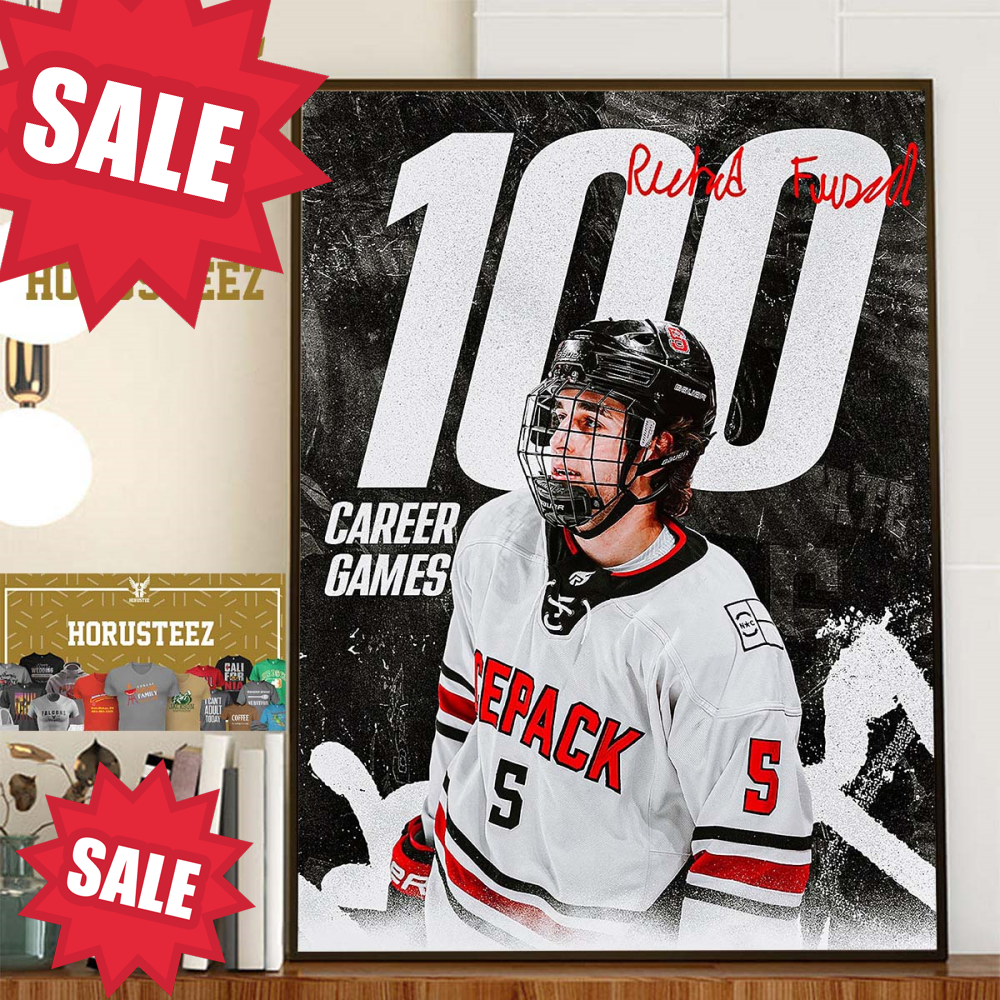 Congratulations to Ricky Frosch 100 Career Games With NC State Icepack Wall Decor Poster Canvas.jpg