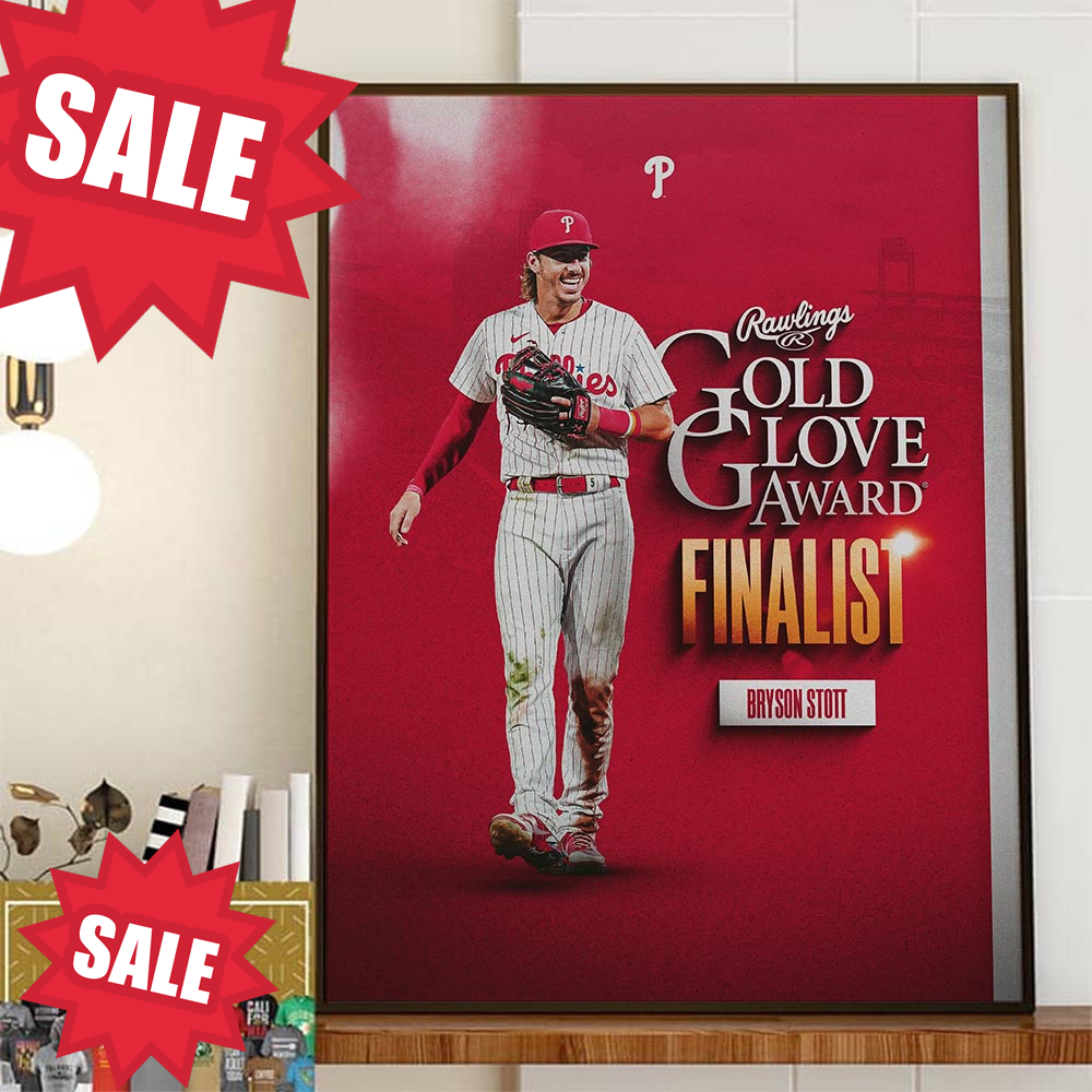 Congratulations to Bryson Stott 2023 Rawlings Gold Glove Award Finalist Home Decor Poster Canvas.jpg