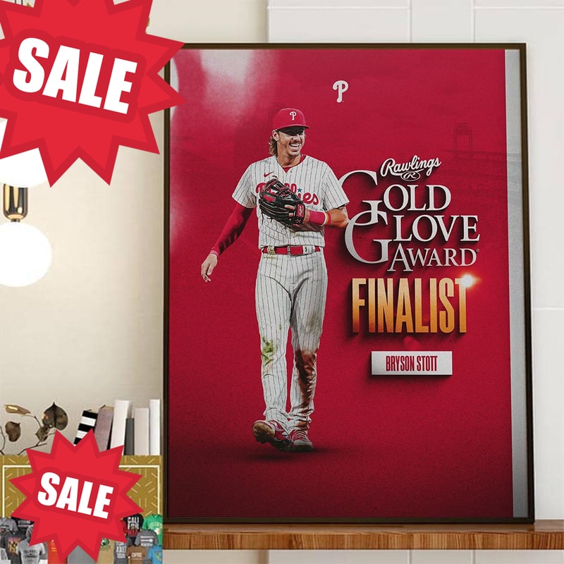 Congratulations to Bryson Stott 2023 Rawlings Gold Glove Award Finalist Home Decor Poster Canvas.jpg