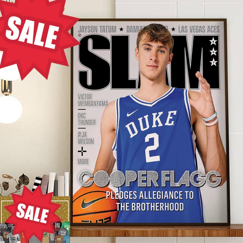 Cooper Flagg Officially Commits To Duke And Is On The Cover Of SLAM 247 Home Decor Poster Canvas.jpg