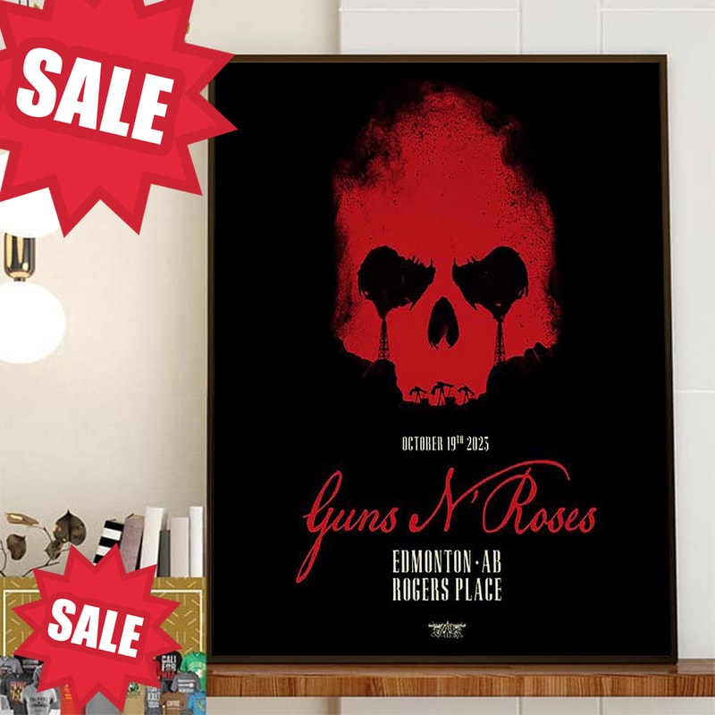 Guns N Roses Show at Rogers Place Edmonton Alberta CA October 19th 2023 Home Decor Poster Canvas.jpg