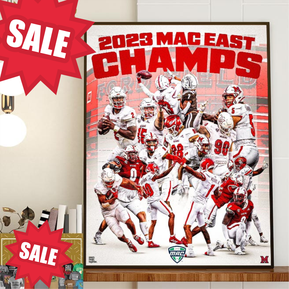 2023 MAC East Champions Are Miami Football The Redhawks Are Headed To Detroit Home Decor Poster Canvas.jpg