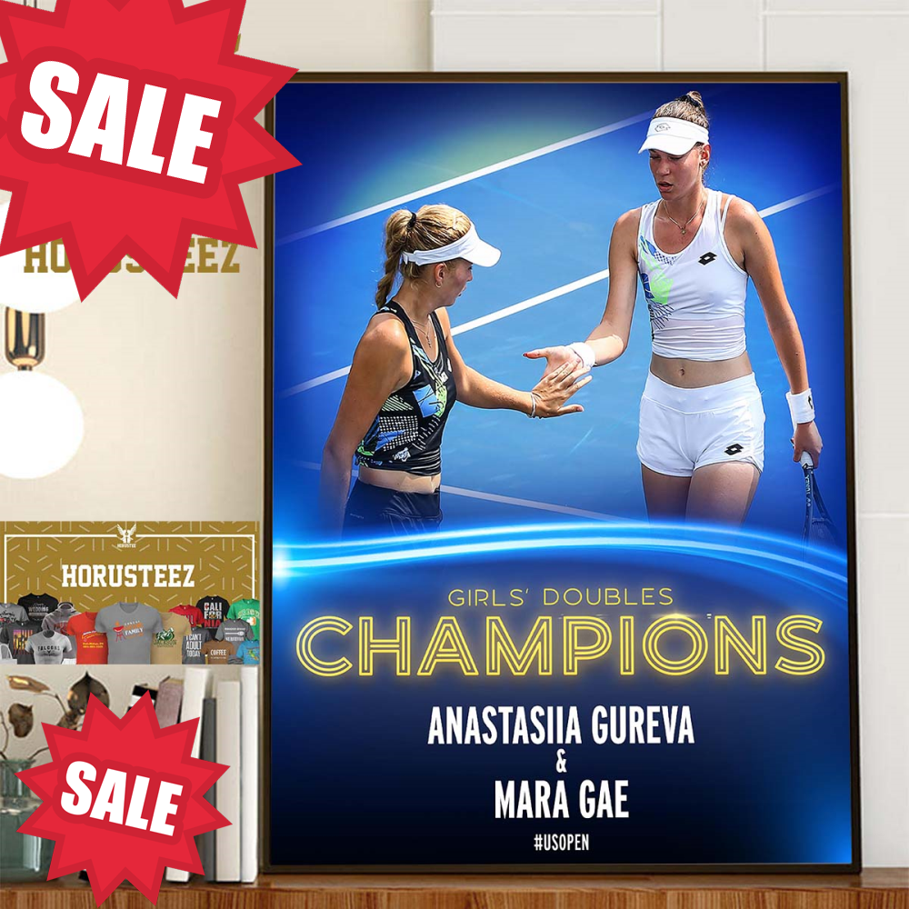 Anastasiia Gureva And Mara Gae Are The Girls Doubles Champions At US Open 2023 Home Decor Poster Canvas.jpg