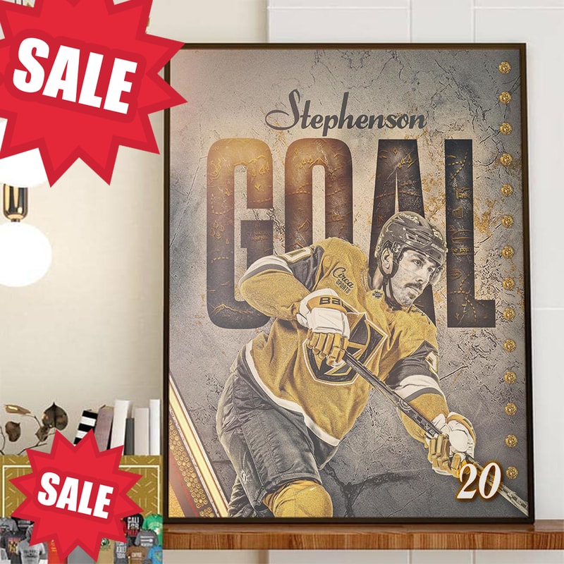 Chandler Stephenson Scores The Very First Goal Of Vegas Golden Knights 7th Season Home Decor Poster Canvas.jpg