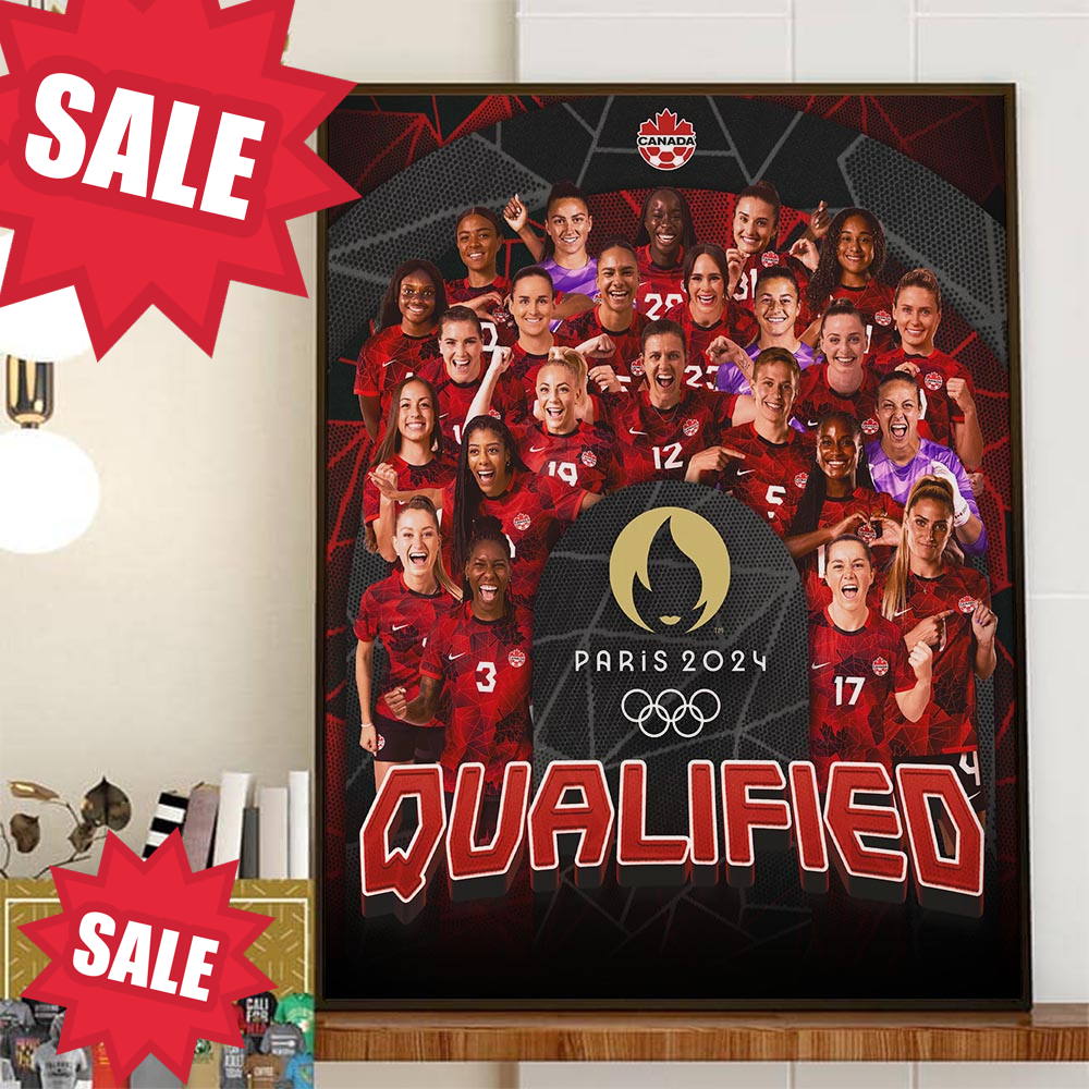 Congratulations To Canadian Womens National Team Qualified Paris 2024 Summer Olympics Home Decor Poster Canvas.jpg