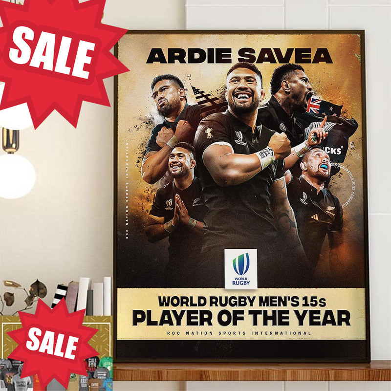 Congrats Ardie Savea World Rugby Mens 15s Player Of The Year Roc Nation Sports International Home Decor Poster Canvas.jpg