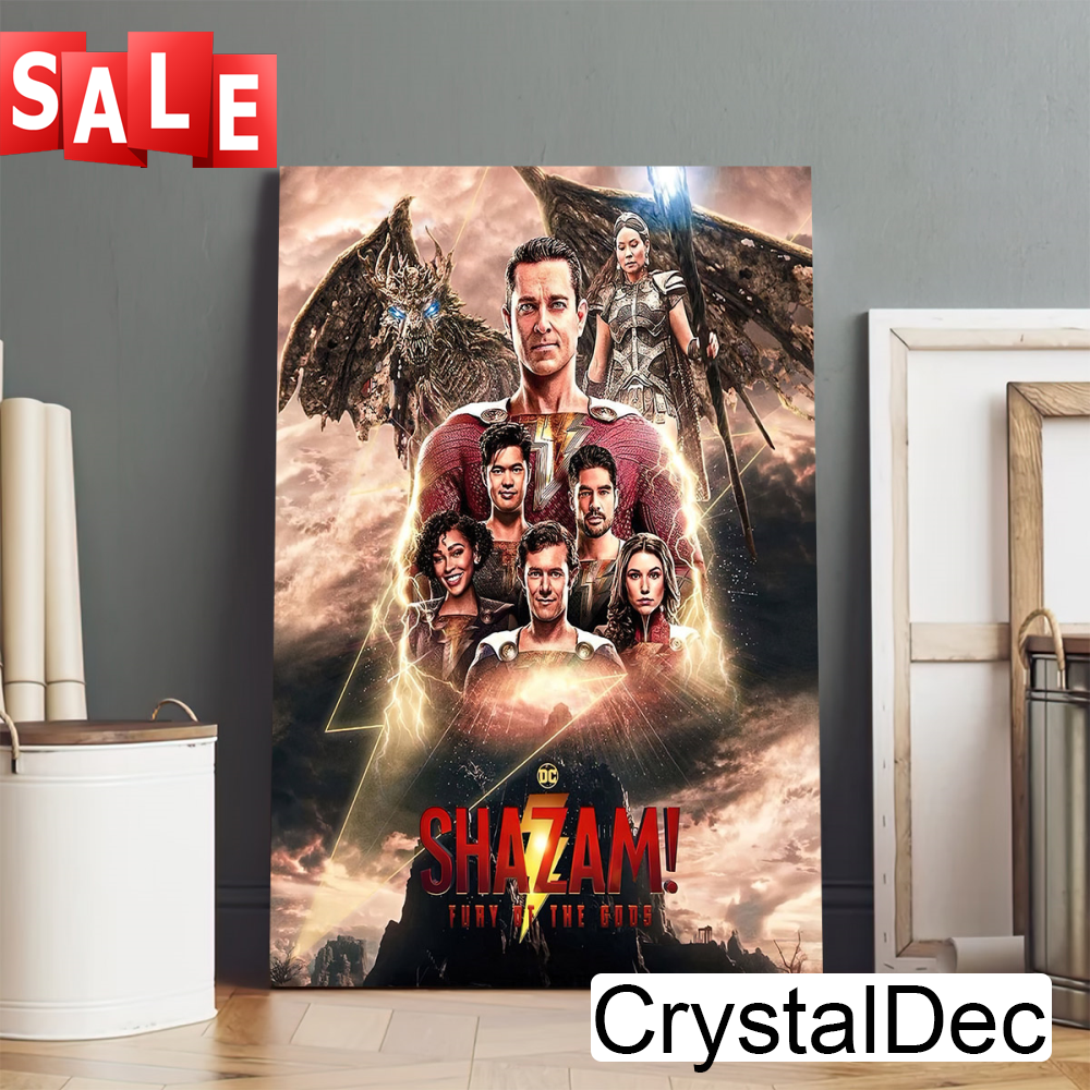 Shazam Fury Of The Gods Poster Canvas.jpg