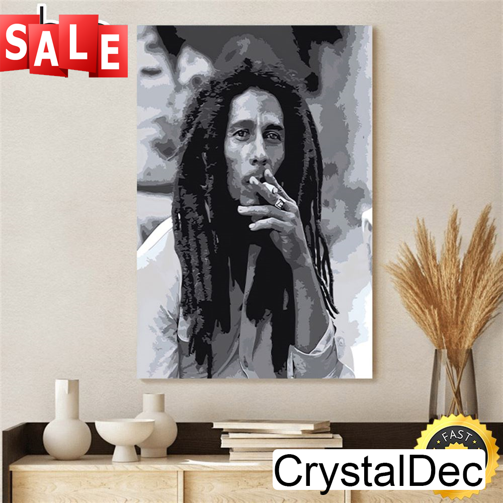 Bob Marley - Rasta Smoke Poster Canvas.jpg