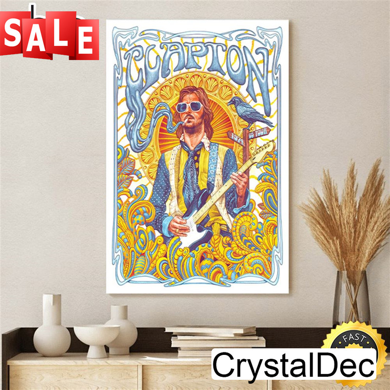 Eric Clapton 1974 Tour Music Poster Canvas.jpg