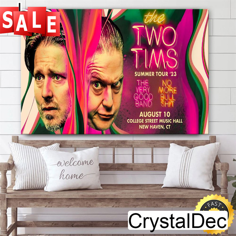 The Two Tims Summer Tour 2023 Poster Canvas.jpg