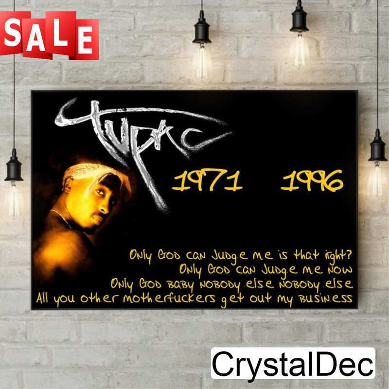 Tupac Shakur 1971 -1996 Print Poster Canvas.jpg
