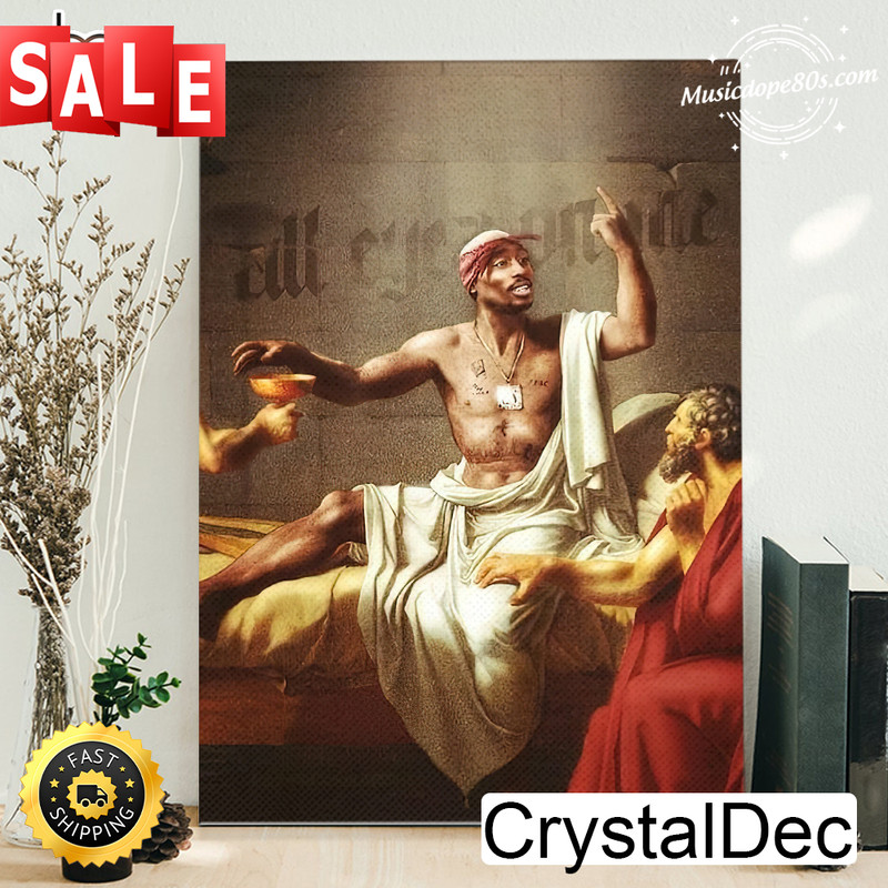 Tupac Shakur Protected By God Poster Canvas.jpg