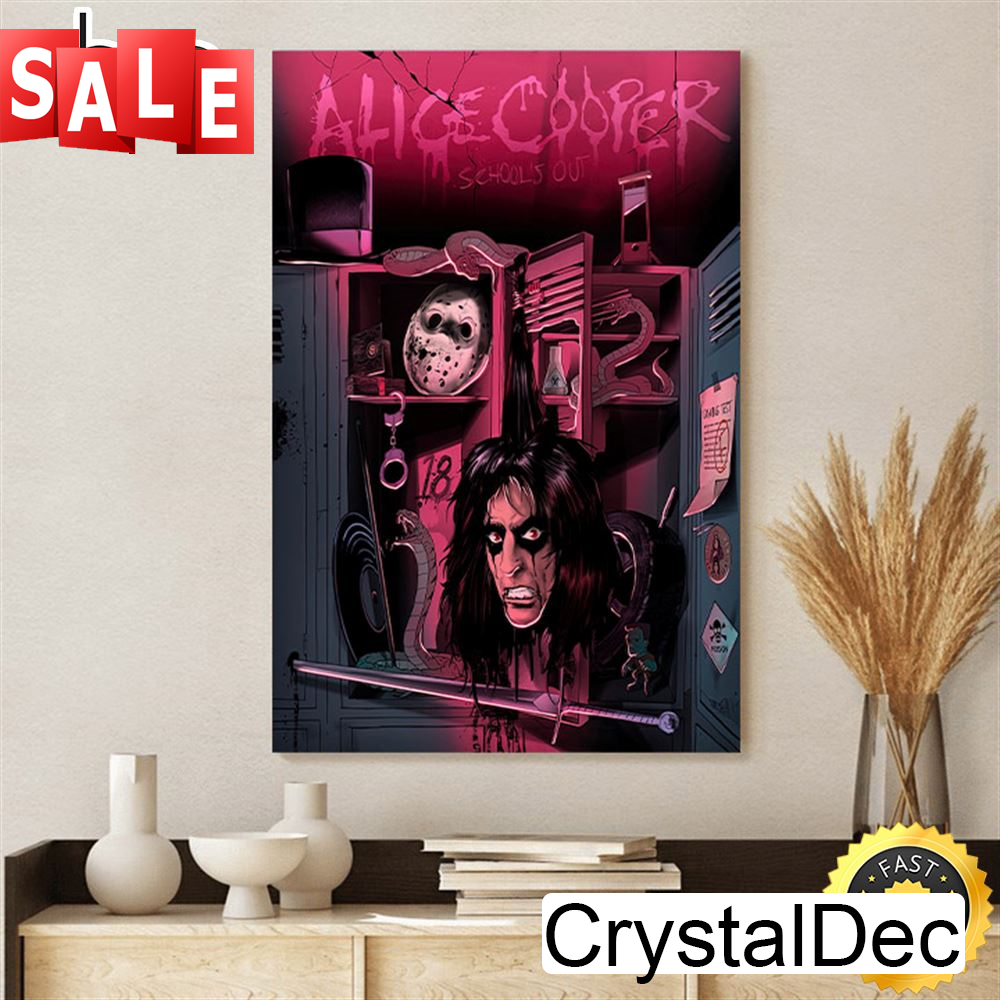 Alice Cooper School's Out Band Poster Canvas.jpg